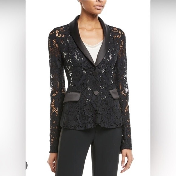 NEW Alexis Bonis Lace Tuxedo Jacket NWT Size Small - Picture 8 of 14